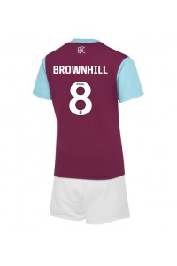 Burnley Josh Brownhill #8 Babytruitje Thuis tenue Kind 2024-25 Korte Mouw (+ Korte broeken)